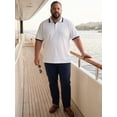 thumbnail image 5 of DARING DIVA Men's Big Tall Contrast Color Short Sleeve Button Down Polo XL White, 5 of 7