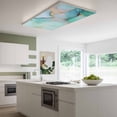thumbnail image 3 of Teal Magnetic Fluorescent Light Covers for Ceiling Lights 2 x 4 Feet, Modern Marble Ink Painting Abstract Art Office Classroom Kitchen Drop Ceiling Light Covers Lighting Filters Shade Panel 1 Pack, 3 of 9