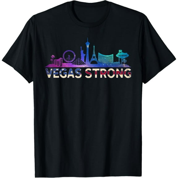 New Las Vegas Strong Tshirt for Men, Women and Youth T-ShirtMen and women can wear, black T-shirts, gifts. Age: M,L，XL 2XL, 3XL, 887XL
