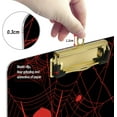 thumbnail image 4 of FMSHPON Halloween Red Spiders Web Clipboard Hardboard Wood Nursing Clip Board and Pull for Standard A4 Letter 13x9 inches, 4 of 5