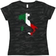 thumbnail image 3 of Inktastic Italian Map Flag Women's T-Shirt, 3 of 5