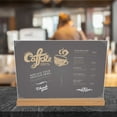 thumbnail image 3 of CTIRCHIU Simple Design Menu Holder Transparent ABS Menu Presentation for Store 1Pcs, 3 of 8