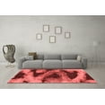 thumbnail image 3 of Ahgly Company Indoor Square Abstract Red Modern Area Rugs, 8' Square, 3 of 4