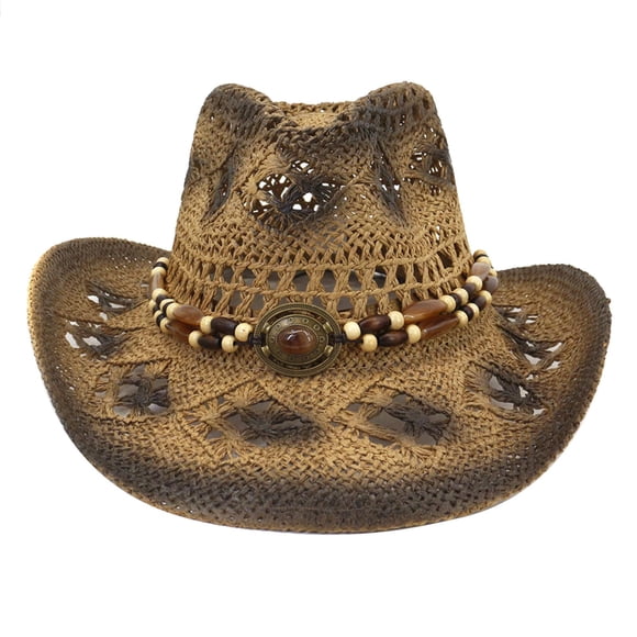 Sombrero vaquero clásico para el sol, ideal para mochila, vacaciones, verano, actividades al aire libre o como regalo. Caqui