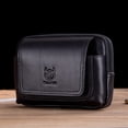 thumbnail image 5 of Men Leather Belt Pouch Waist Bag Fanny Pack Phone Pouch with Belt Loop, 5 of 7