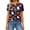 AV45_Dark Blue, variant on IYYVV Halloween Polo Shirts for Women Hawaiian Golf Shirts Short Sleeve Funny Ghost Pumpkin Printed Athletic Sport Golf Tops Purple XL