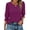 Purple-Red, variant on Fantaslook Blouses for Women Dressy Casual 3/4 Length Sleeve Womens Tops with Smocked Cuffs Fashion Shirts