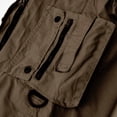 thumbnail image 7 of Ceisia Men Multi Pocket Zip Detail Drawstring Waist Casual Cotton Cargo Shorts Brown XXXL Gift, 7 of 7