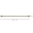 thumbnail image 3 of Utopia Alley Adjustable 72-In Shower Curtain Tension Rod - Rust-Proof Aluminum with Rubber End Cap, No Drill Installation - Extendable & Retractable, Wall-to-Wall Easy to Hang, Brushed Nickel Finish, 3 of 10
