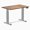 Pheasantwood / Grey, variant on Desky Dual Mini Hardwood Sit Stand Desk - White Ash / 40 X 24 Inches / White