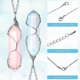 thumbnail image 3 of collares de cristal, piedras curativas, colgante espiritual, joyería de piedras preciosas naturales con cadena ajustable para mujeres y niñas, 3 of 5