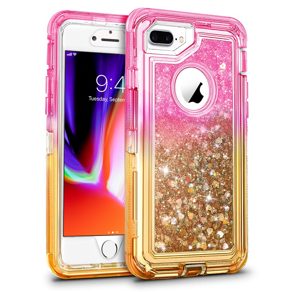 Modes Wireless - Sparkling Silicone Case Cover for Apple iPhone 8 Plus / iPhone 7 Plus / iPhone 6/6S Plus