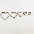 thumbnail image 3 of Wooden Hearts Decor Hollow Heart Craft for Decoration 100Pcs, 3 of 3