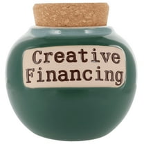 Cottage Creek Green Ceramic Piggy Bank