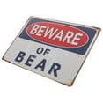 thumbnail image 5 of WEUVEB Vintage Bear Caution Metal Sign for Outdoor Garden Yard Decor - Warning Sign for Home Safety, 5 of 8