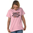thumbnail image 4 of Work Out Because Really Like Cookies Women's Plus Size Graphic Tee Brisco Brands 3X, 4 of 5