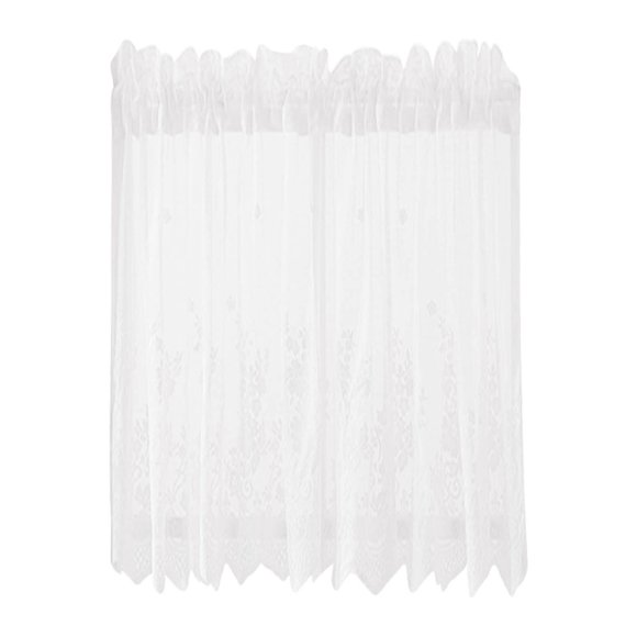 Lace Floral Lace Curtains Kitchen Coffee Curtains Bedroom Rod Curtains Lace Short Curtains Lace Curtains 35 X 29 Inches 1Panels Sparkly Shower Curtain