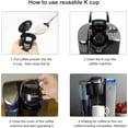 thumbnail image 3 of Amdohai Lot de 6 Tasses K Réutilisables pour Keurig, Filtre à Café K Réutilisable, Tasse K Rechargeable Simple pour Keurig 2.0 1.0 Sans BPA, 3 of 7