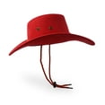 thumbnail image 4 of Cowboy Hat, Sun Hat Faux Felt Leather Suede Travel Cap Western Hat Outdoor Sun Protect Red, 4 of 7