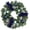 Blue Bows & Balls, variant on CazToi 24 Inch Christmas Wreath with LED Lights Silver Poinsettia & Balls for Front Door