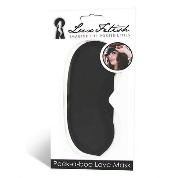 Peek-a-Boo Love Mask - Black