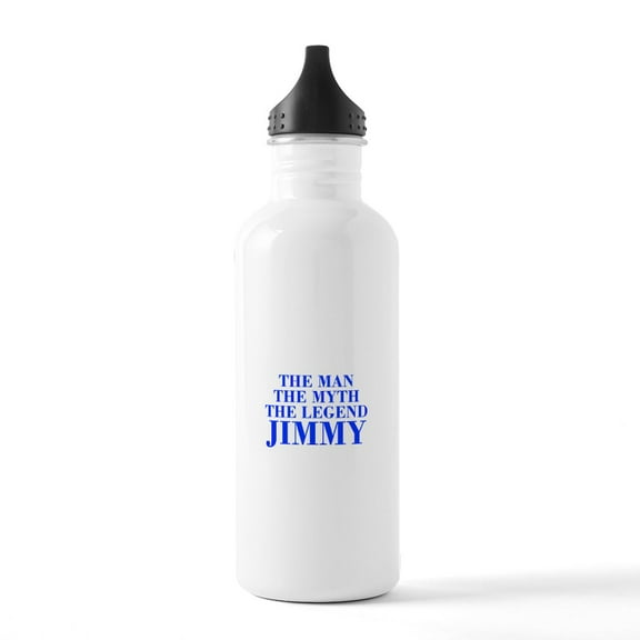 CafePress - The Man Myth Legend JIMMY Bod Blue Water Bottle - Stainless Steel Water Bottle, Sports Bottle, 1.0L