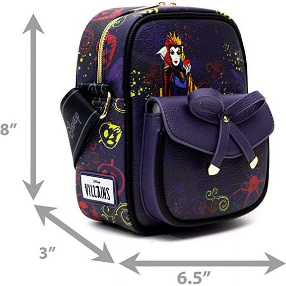 Wondapop Disney Villains Evil Queen Luxe 8" Crossbody Bag
