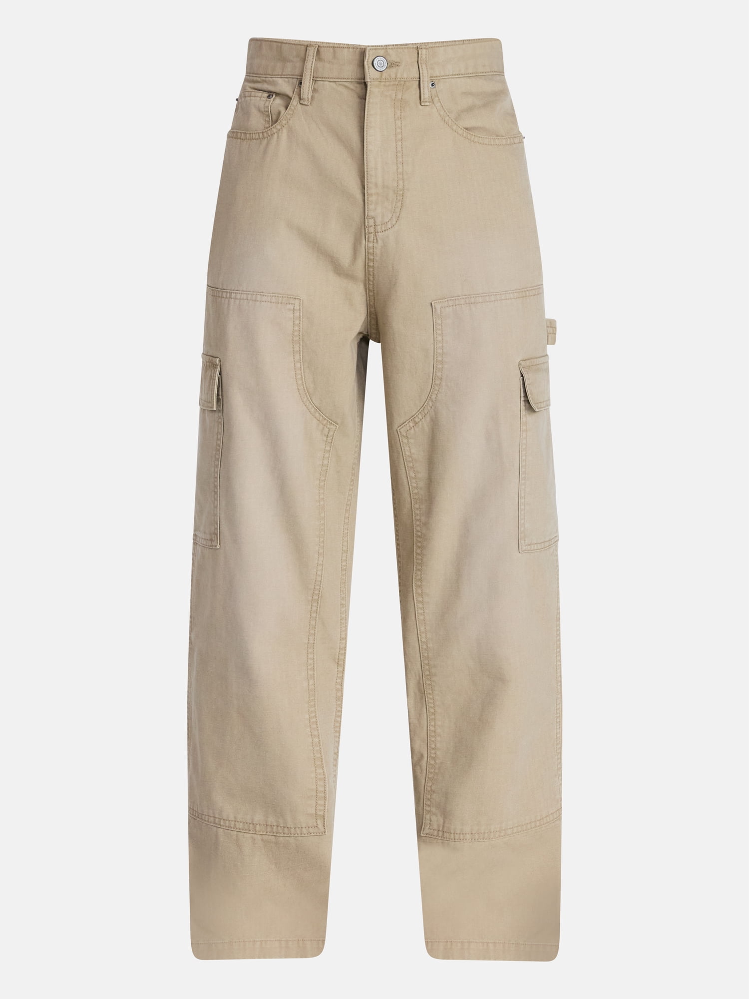 No Boundaries 100% Cotton Loose Fit Carpenter Pants, Men's Sizes 28-44