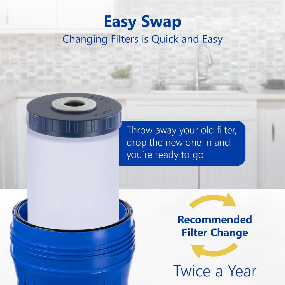Express Water – Granular Activated Carbon Replacement Filter – GAC Large Capacity Water Filter – Whole House Filtration – 5 Micron – 4.5” x 20” inch