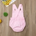 thumbnail image 4 of Douhoow Baby Girls Rompers Infant Sleeveless Sling Button Backless Jumpsuit 0-3Y, 4 of 6
