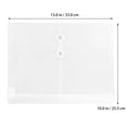 NICEXMAS 10Pcs Transparent Plastic Document Organizer Folder with ...