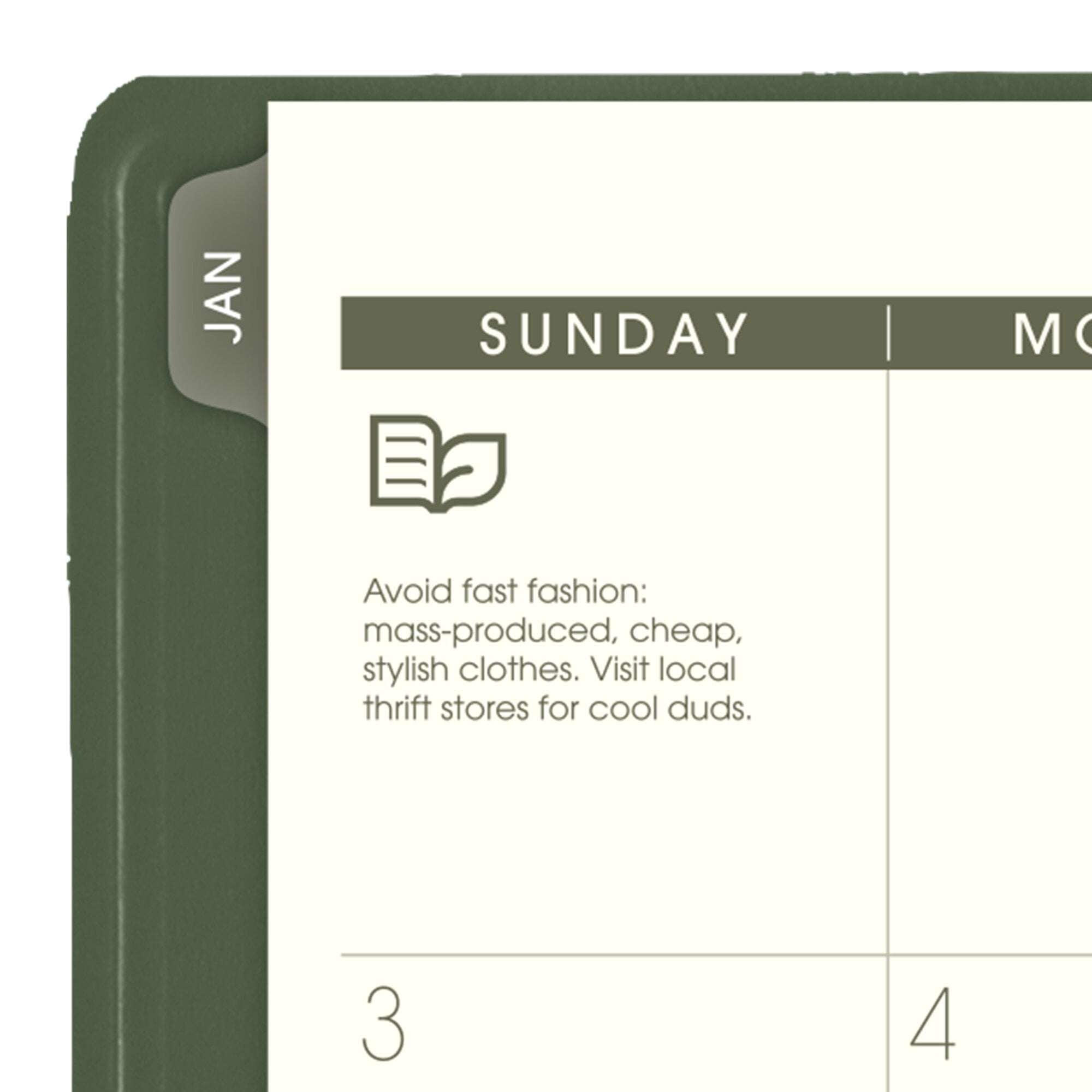 AT-A-GLANCE Recycled 2027 Weekly Monthly Appointment Book Planner Green Large 8