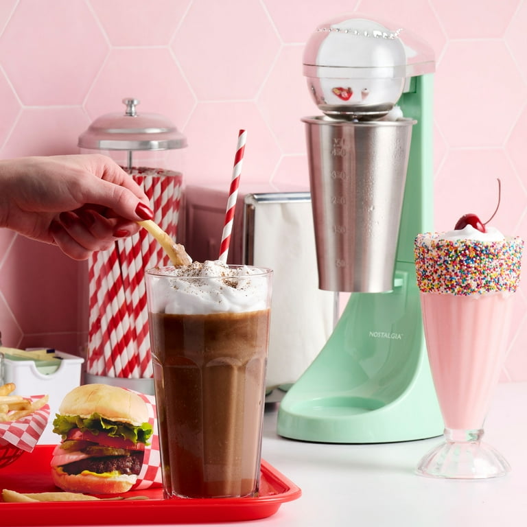 Nostalgia 16 Oz 2-Speed Electric Milkshake Machine, Retro