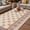 Orange, variant on Orange Floral Outdoor Rug for Patio/Deck/Porch, Non-Slip Large Area Rug 4 x 6 Ft, Country Boho Ethnic Art Flowers Motifs Indoor Outdoor Rugs Washable Area Rugs, Reversible Camping Rug Carpet Runner