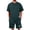 Green #013, variant on Men 2 Piece Outfits Summer Shorts Sets Tracksuit Crewneck T-Shirts And Drawstring Pants Casual Comfy Jogging Set, 3XL