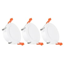 3Pack 3.5" Spring Ceiling Cover Plate, Recessed Light Trim Wall Mount Downlight Hole Cap Decorative Panel with Buckle Suitable for 2.8-3.1" Round Hole Glass Ceiling Openings, White