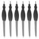 thumbnail image 5 of Juego de 12 limas de uñas de acero inoxidable de doble uso, empujador de piel muerta, tenedor, herramientas de manicura, recortador de cutículas (negro), 5 of 7
