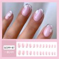 thumbnail image 2 of Christmas Nails Fofosbeauty False Nails, Square Press on Nails Tips Design, Dimentional Snowflakes Pink, 2 of 8