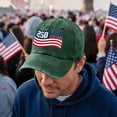thumbnail image 2 of Trgacdwlo 250 Anniversary USA Hat 1776-2026 Unisex Adjustable Embroidered Patriotic Hats Independence Day Distressed Vintage Baseball Caps Green, 2 of 5