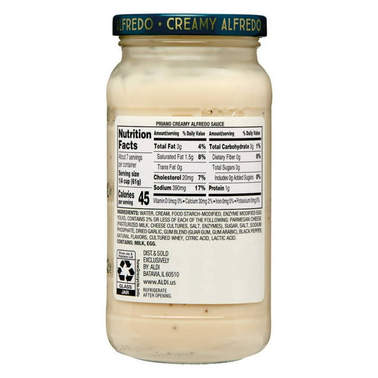 Priano Creamy Alfredo Sauce, 15 oz - Walmart.com