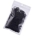 thumbnail image 1 of Mini bandas de goma negras suaves bandas elásticas compatibles con cabello para niños, cabello trenzado, peinado de boda y más (paquete de 1000) Afortunado Sencillez, 1 of 5