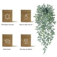 thumbnail image 2 of Washranp Artificial Hanging Plants,Plastic Fake Eucalyptus Vine Leaf Wall Hanging Potted Greenery Plants Outdoor Indoor Decor, 2 of 4