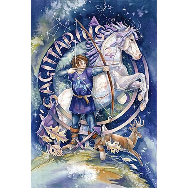Pintura de diamante 5D DIY Taladro redondo completo Doce constelaciones Arte Decoración (sz2323) FLhrweasw Nuevo