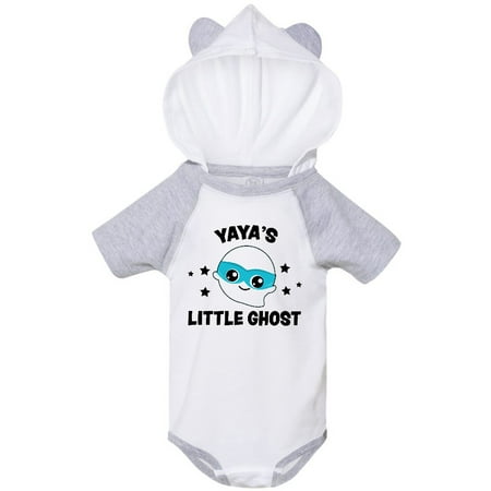 

Inktastic Cute Yaya s Little Ghost with Stars Gift Baby Boy or Baby Girl Bodysuit
