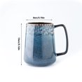 thumbnail image 2 of Tapered Coffee Mugs set of 1, Ceramic Hand Painted Kiln Formed Large Capacity 23.67 oz Coffee Mugs for Office or Home Use, 2 of 5