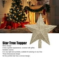 thumbnail image 2 of Star Tree Topper Decorated Golden Light Weight Shiny Mini Christmas Tree Topper For Home Shop, 2 of 5