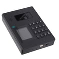 thumbnail image 1 of Fingerprint Attendance Machine 360 Degree Fingerprint Recognition Voice Prompt Smart Employee Time Clock for Office Factory School Hotel Restaurant ABS Material, 1 of 7