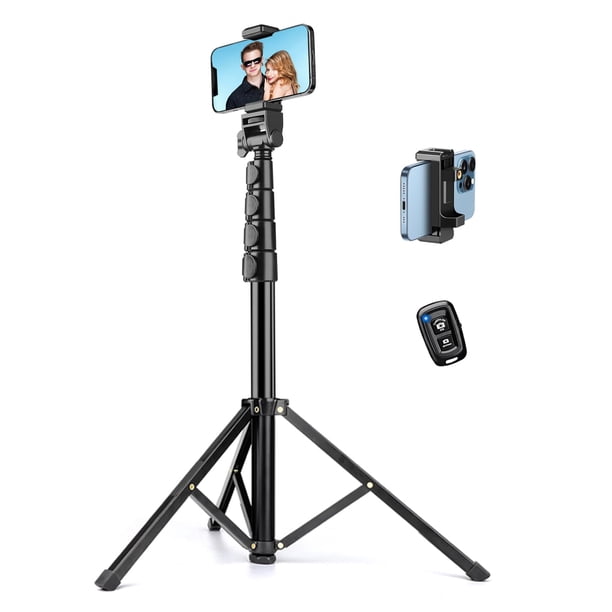 Trípode para teléfono Tripod Victiv 70 con control remoto y soporte para teléfono de 70 pulgadas