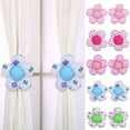 thumbnail image 2 of 1 Paire de Rideaux à Embrasses Design Tournesol Adorable Panneau de Fenêtre Décoration Maison, 2 of 8