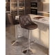 thumbnail image 1 of Set 2 Bancos Giratorios con Respaldo Alto Barra Desayunador Cocina color Chocolate, 1 of 4